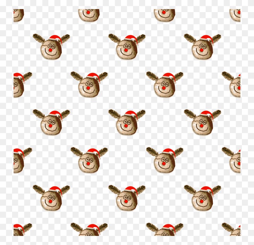 750x750 Reindeer Christmas Day Christmas Ornament Computer Icons Paper - Wrapping Paper Clipart
