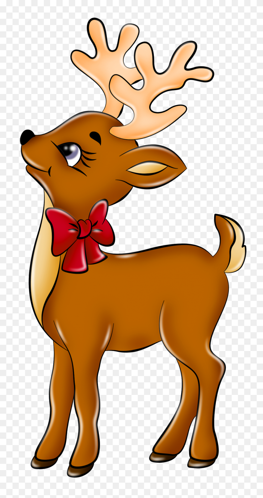 1064x2086 Reindeer Clip Art Free Clipart Collection - Christmas Dog Clipart