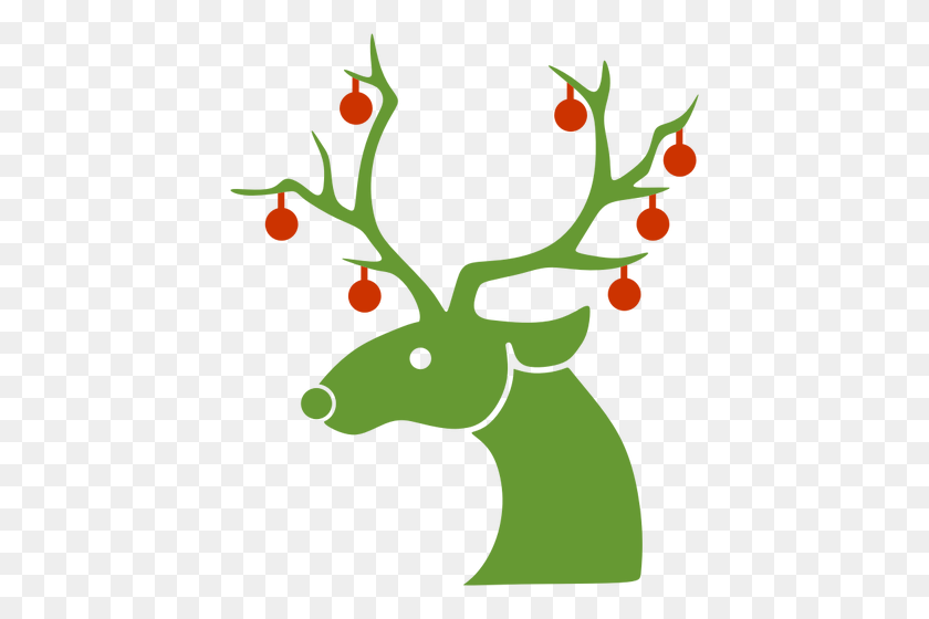 424x500 Reindeer Clipart Sign - Reindeer Clipart