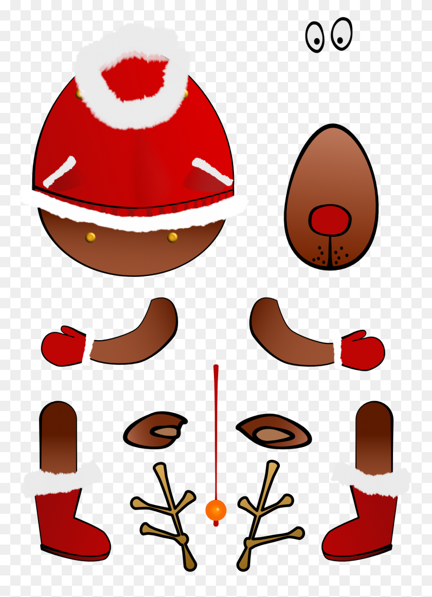 1241x1754 Reindeer Rudolph Codepen Clip Art - Jumping Jacks Clipart