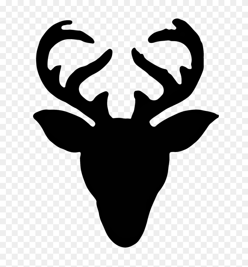1800x1950 Reindeer Sign Art Silhouette, Deer Head Silhouette - Doe Head Clipart