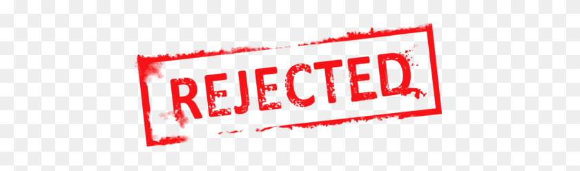 500x188 Rejected! Common Reasons Publishers Give When Rejecting - Reject Clipart