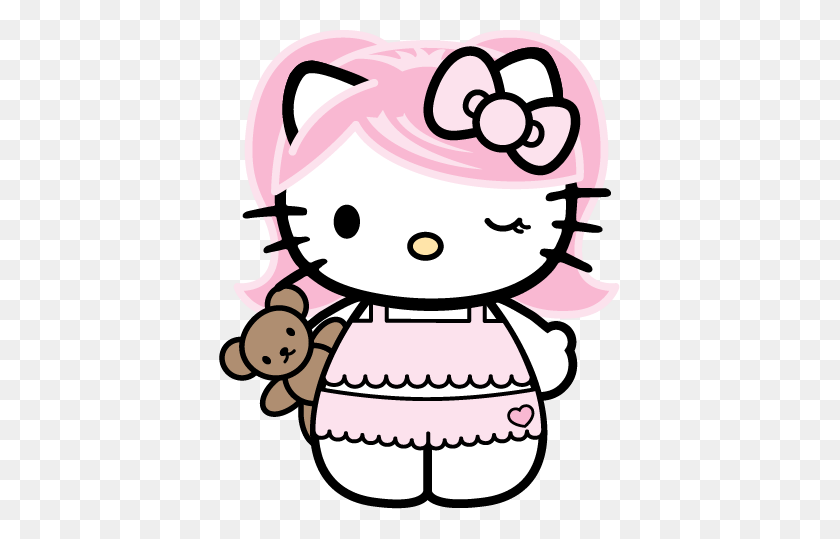 401x479 Imagen Relacionada Cute !! Hello Kitty, Gatito Y Hello - Kawaii Cat Clipart