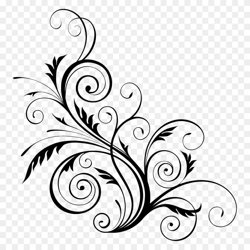 1200x1200 Related Image Gourds Design, Art And Drawings - Flourish Clipart Black And White