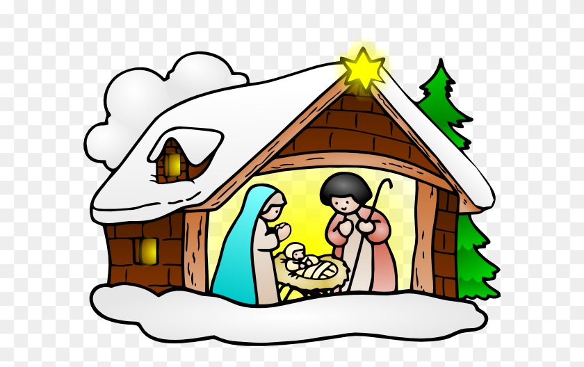 Religious Advent Clipart - Christmas Eve Candlelight Service Clipart.