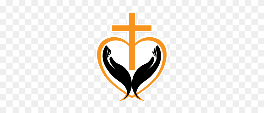 300x300 Религиозные Наклейки С Крестом Поверх Уникального Дизайна - Крест Логотип Png