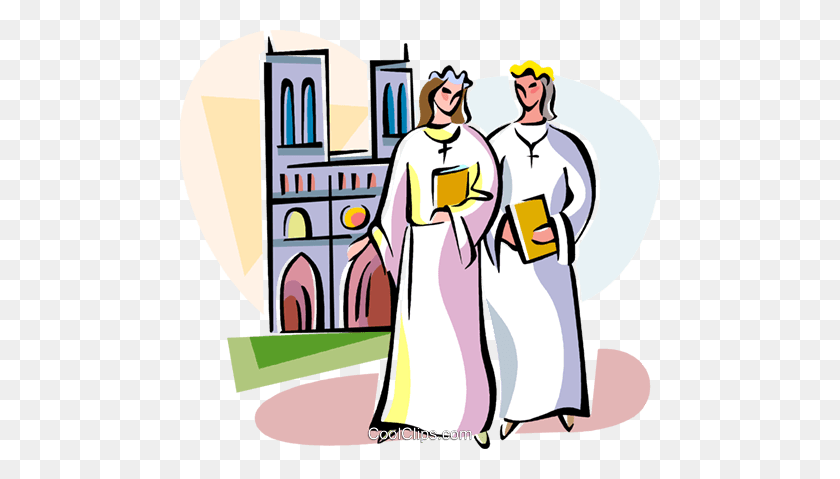480x419 Religious Holidays France Communion Girl Royalty Free Vector Clip - Religious Clipart Images
