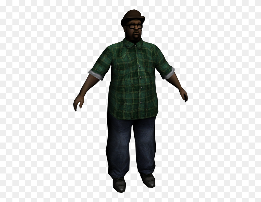 368x592 Relwipsan Andreas Cutscene Characters Converted To Game - Big Smoke PNG