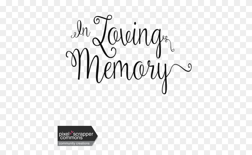 456x456 Remembrance Word Art In Loving Memory Graphic - In Loving Memory PNG