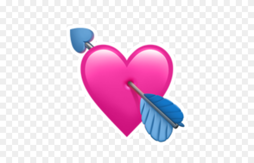 480x480 Ремикс Сердце Emoji Pink Love Blue - Голубое Сердце Emoji Png
