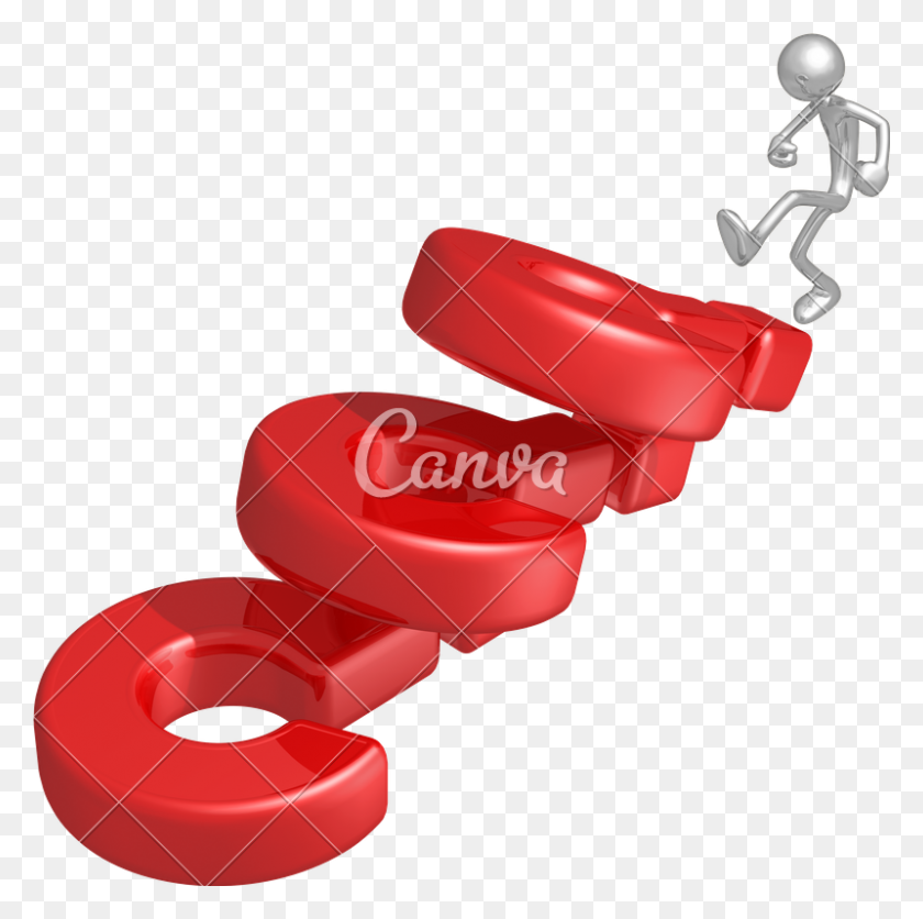 800x796 Rendered Image Of Question Mark And Human Illustration - Red Question Mark PNG