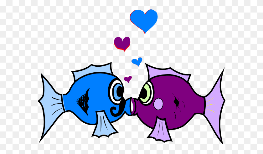 600x432 Renee Clip Art - Purple Fish Clipart