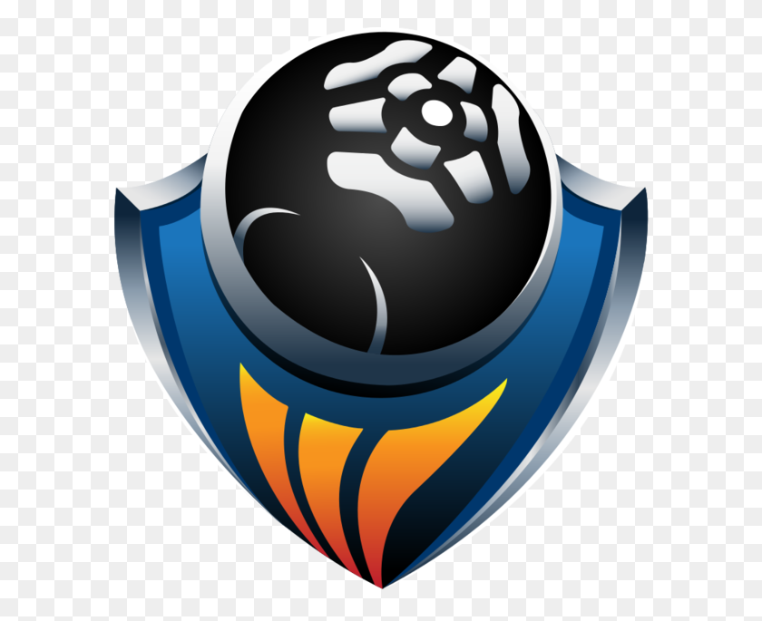 600x625 Renegade Cup Eu Rocketeers Thunderdome - Rocket League Bola Png