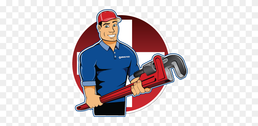 383x350 Repair Man Clipart Free Clipart - Heating And Cooling Clipart