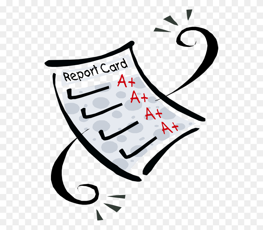555x675 Report Card Clip Art - Kindergarten Clipart Black And White