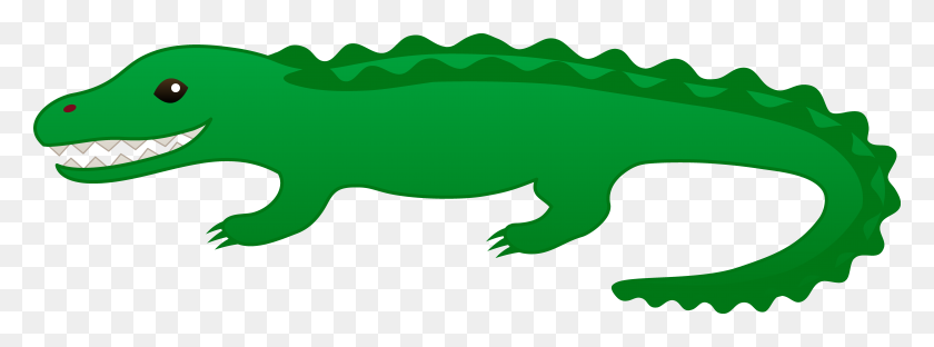 8491x2753 Reptile Clipart Alligator - Komodo Dragon Clipart