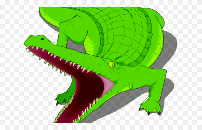 640x480 Рептилии Клипарт Злой Аллигатор - Голова Аллигатора Клипарт