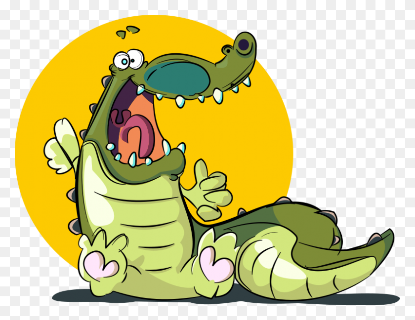 800x604 Reptile Clipart Baby Alligator - Reptile Clipart