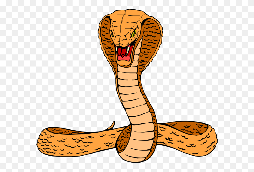 600x509 Reptile Clipart Cobra - Snake Tongue Clipart