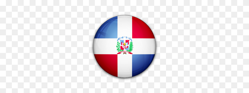 256x256 Republic, Dominican, Flag, Of Icon - Dominican Flag PNG