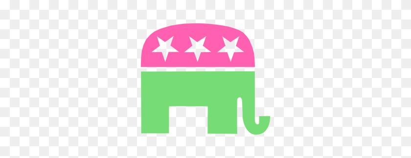 300x264 Republican Elephant Clip Art Free - Republican Clipart