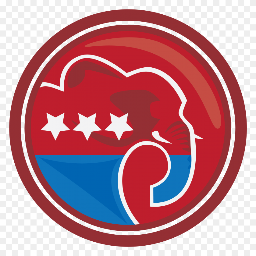 2939x2940 El Partido Republicano De Elefante - Republicano Elefante Png