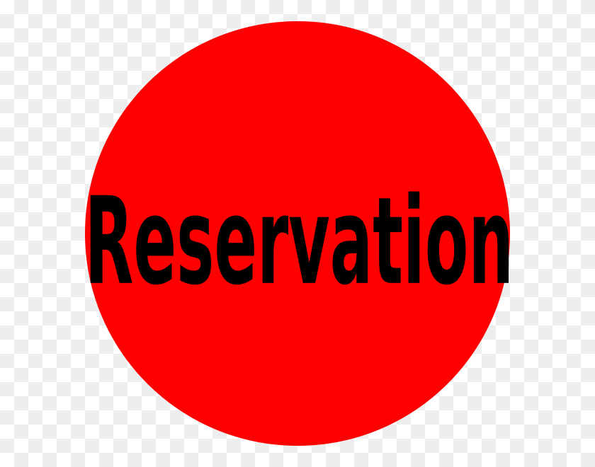 600x600 Reserve Clip Art - Reservation Clipart