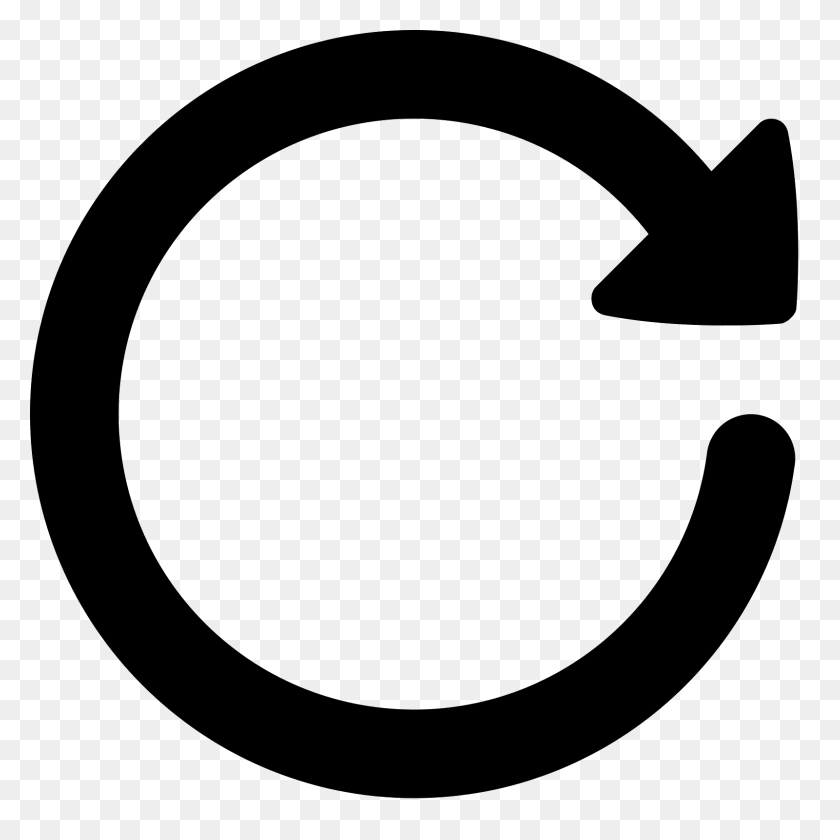 1600x1600 Reset Icon - Perfect Circle PNG