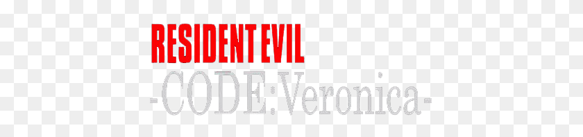 412x138 Resident Evil Code Veronica Logo - Resident Evil Logo PNG