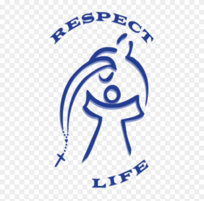 444x768 Respect Life St Francis - Rosary Clipart