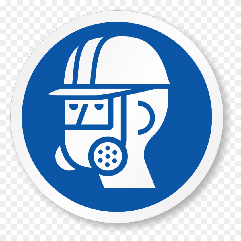 800x800 Respirator Required Signs Wear Your Respirator Signs - Protection Clipart