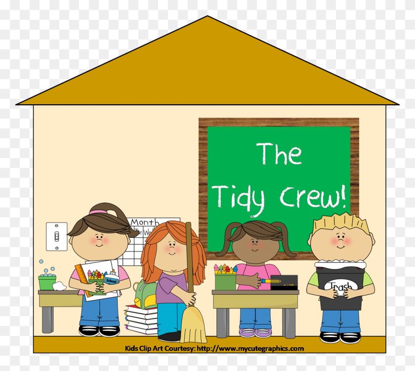 1080x958 Responsible Student - Tidy Up Clipart