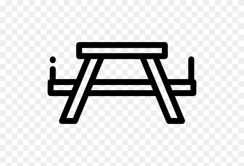 512x512 Rest Area, Park, Camping, Nature, Picnic Table, Barbecue Icon - Picnic Table Clipart