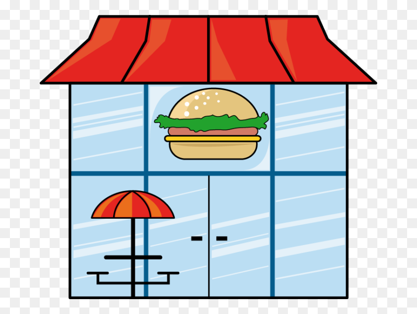 680x573 Restaurant - Fast Food Restaurant Clipart