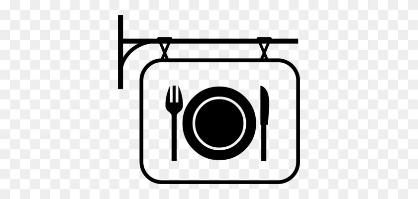 366x340 Restaurant Catering Food Cart Computer Icons - Restaurant Clipart Black And White