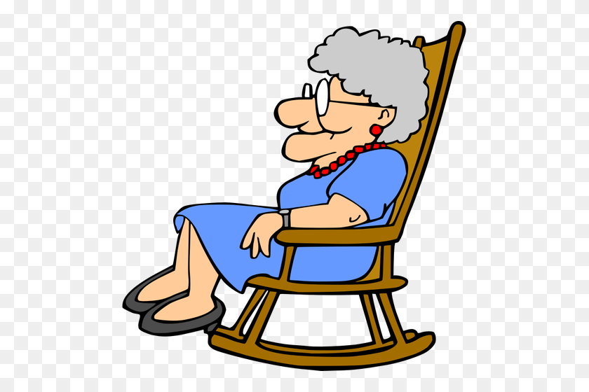 491x500 Resting Clipart Grandma - Grandma Clipart Free