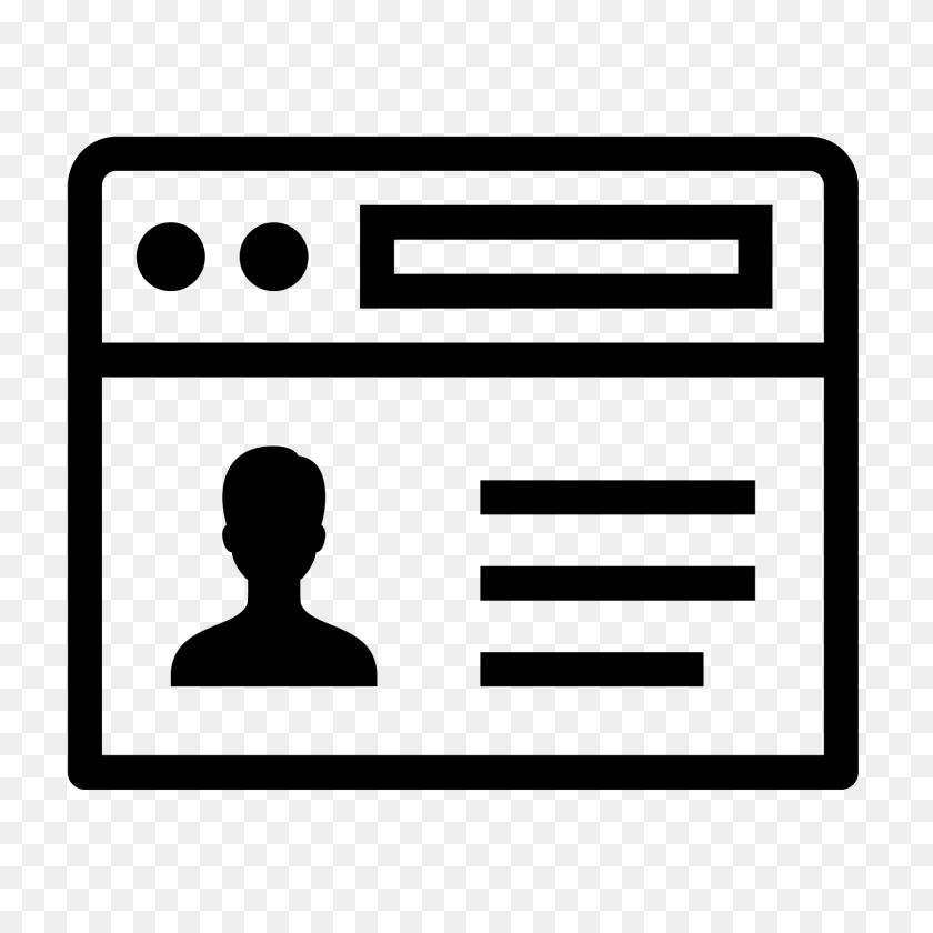 1600x1600 Resume Website Icon - Resume PNG