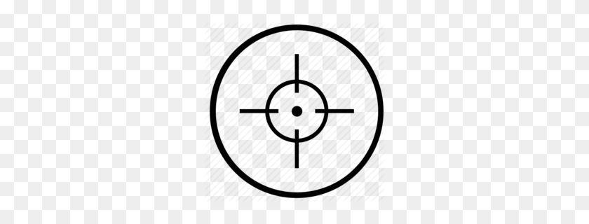 260x260 Reticle Clipart - Crosshair PNG