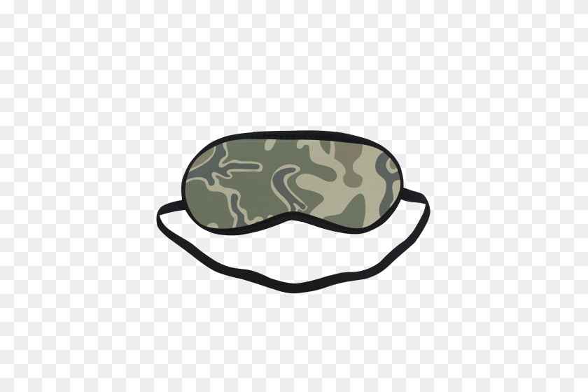 500x500 Retro Camouflage Sleeping Mask Id - Camouflage PNG