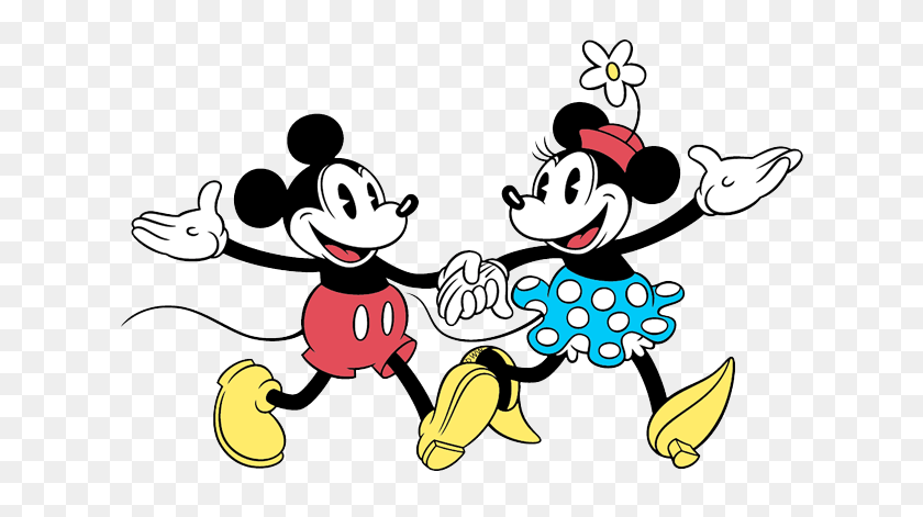 626x411 Retro Cliparts Friends - Mickey Mouse And Friends Clipart