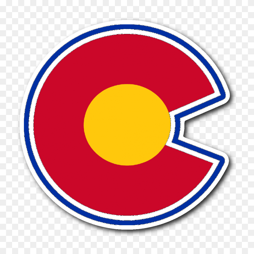 1064x1064 Ретро Колорадо Скалистые Горы Альтернативный Логотип Вдохновленный Стикер - Логотип Колорадо Скалистые Горы Png