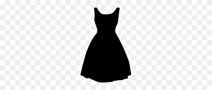 201x299 Retro Dress Clip Art - Clothes Clipart Black And White