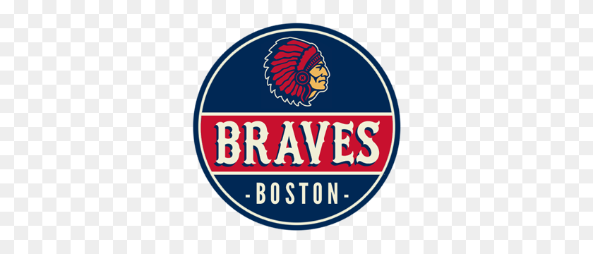 300x300 Retro Style Logos And Uniforms - Braves Logo PNG