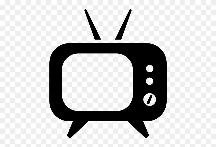512x512 Retro, Televisión, Icono De Tv - Icono De Tv Png