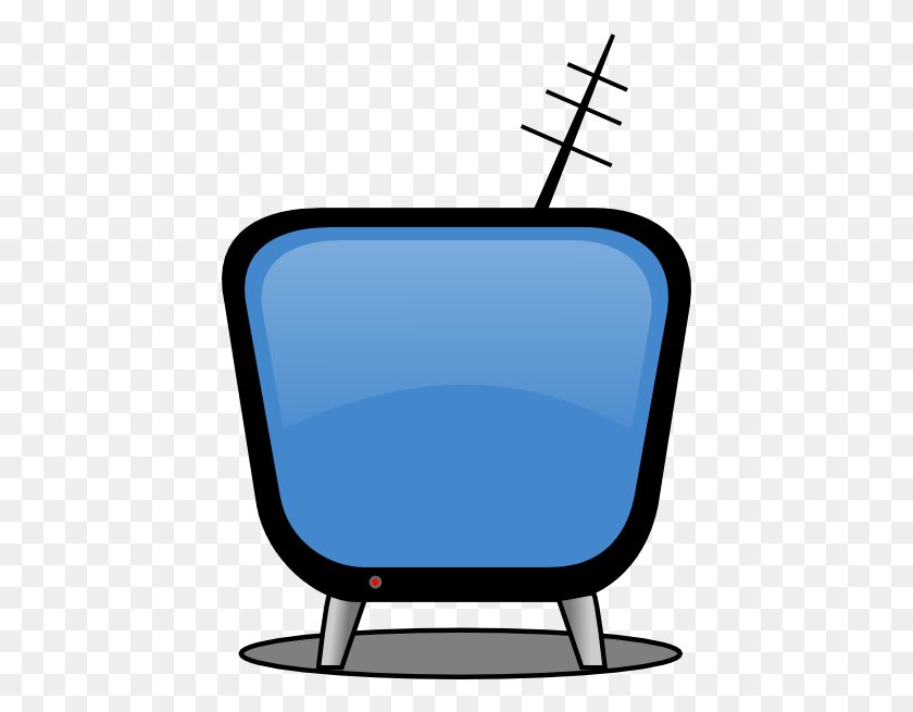 432x595 Retro Tv Blue Clip Art - Retro Tv PNG