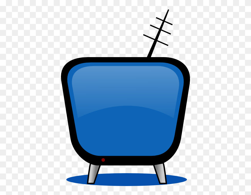 432x592 Retro Tv Blue Png, Clip Art For Web - Information Technology Clipart