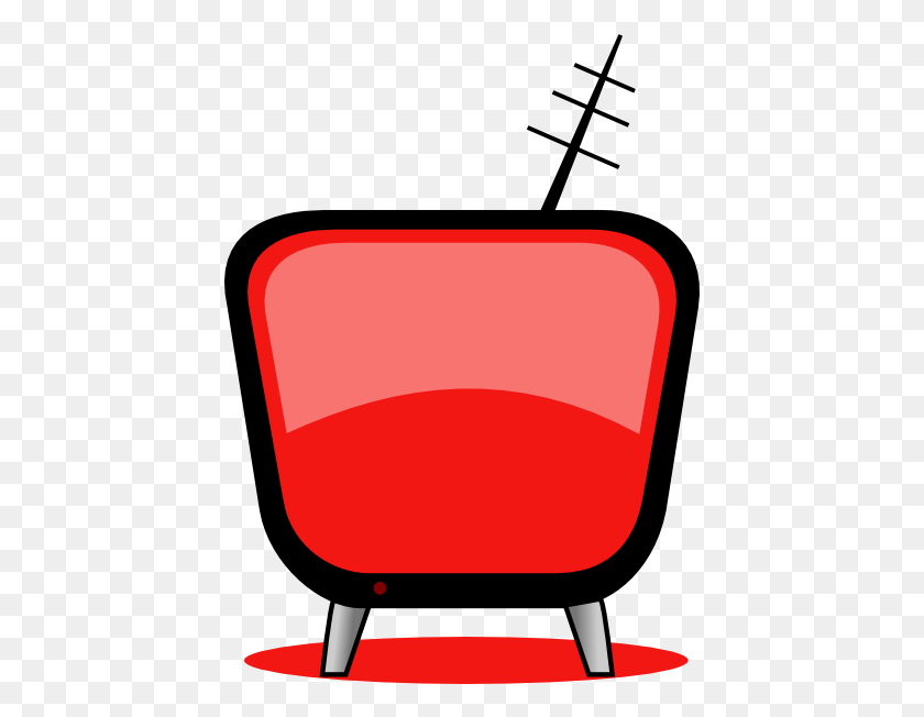 432x592 Retro Tv Red Clip Art - Retro Tv Clipart