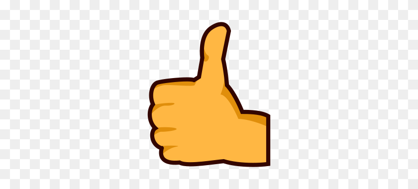 320x320 Reversed Thumbs Up Sign Emojidex - Thumbs Up Emoji PNG