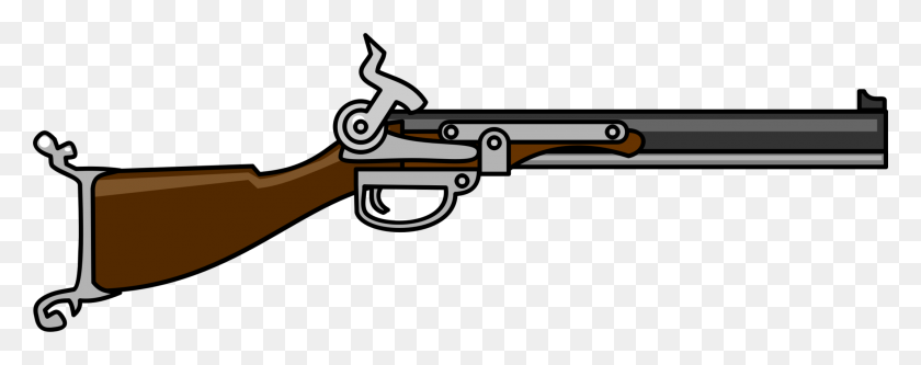 2138x750 Revolver Rifle Firearm Shotgun - Sniper Rifle Clipart