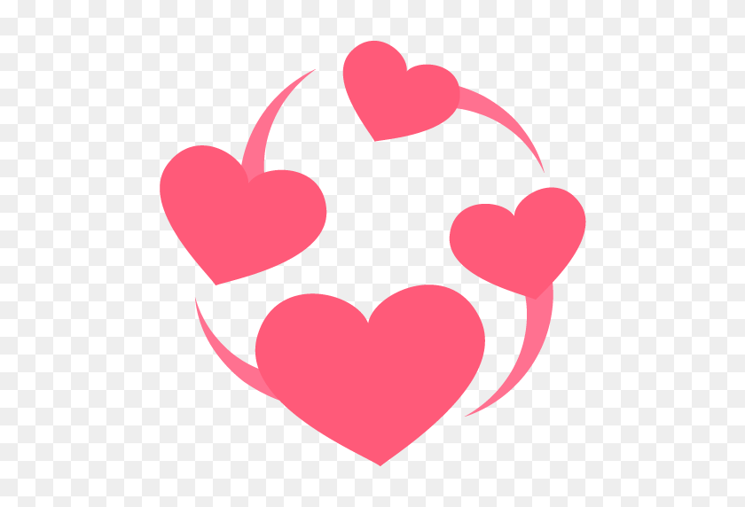 512x512 Corazones Giratorios Emoji Icono Vector Símbolo De Descarga Gratuita Vector - Corazón Emoji Clipart